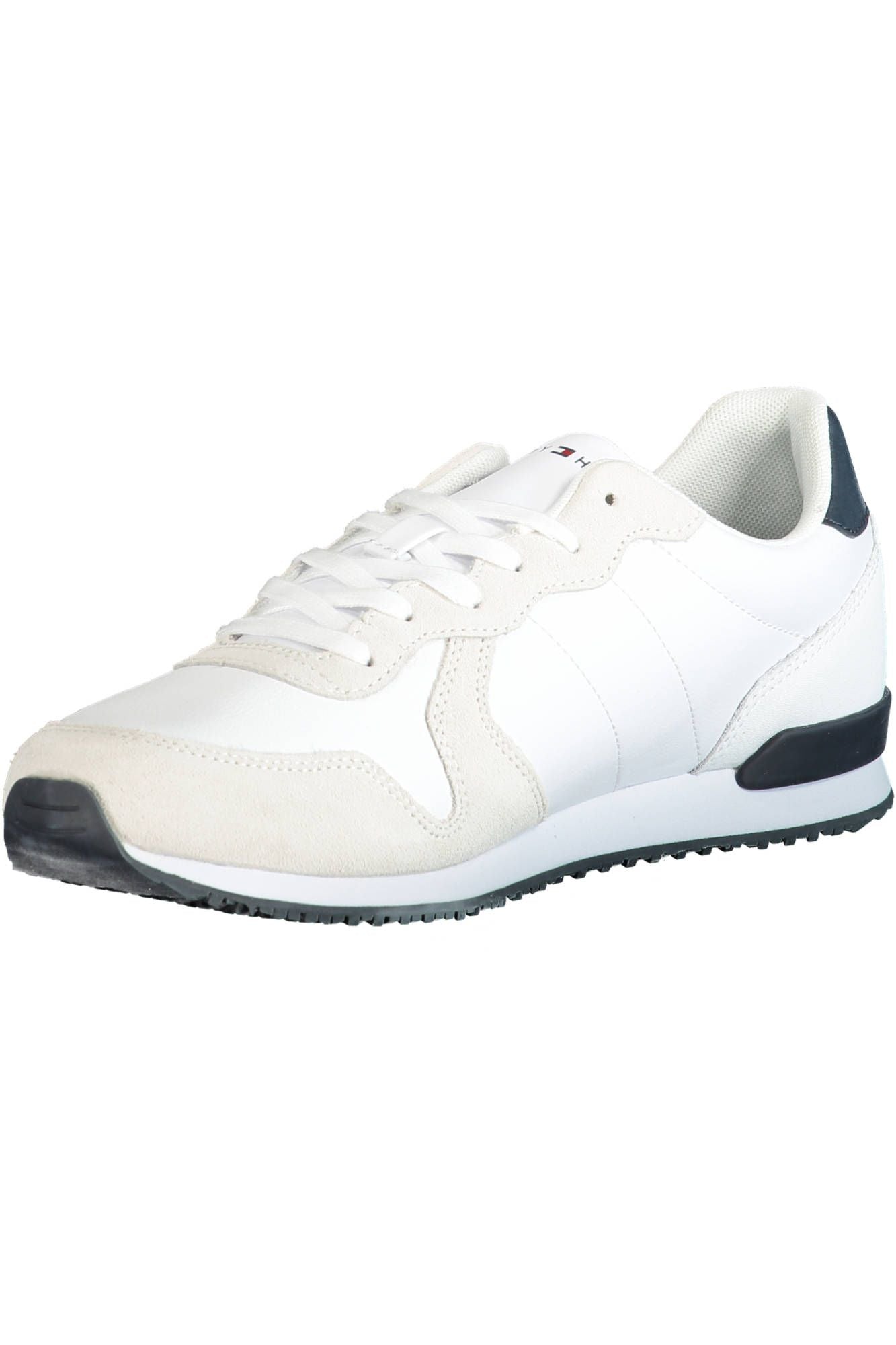 White Polyester Men Sneaker