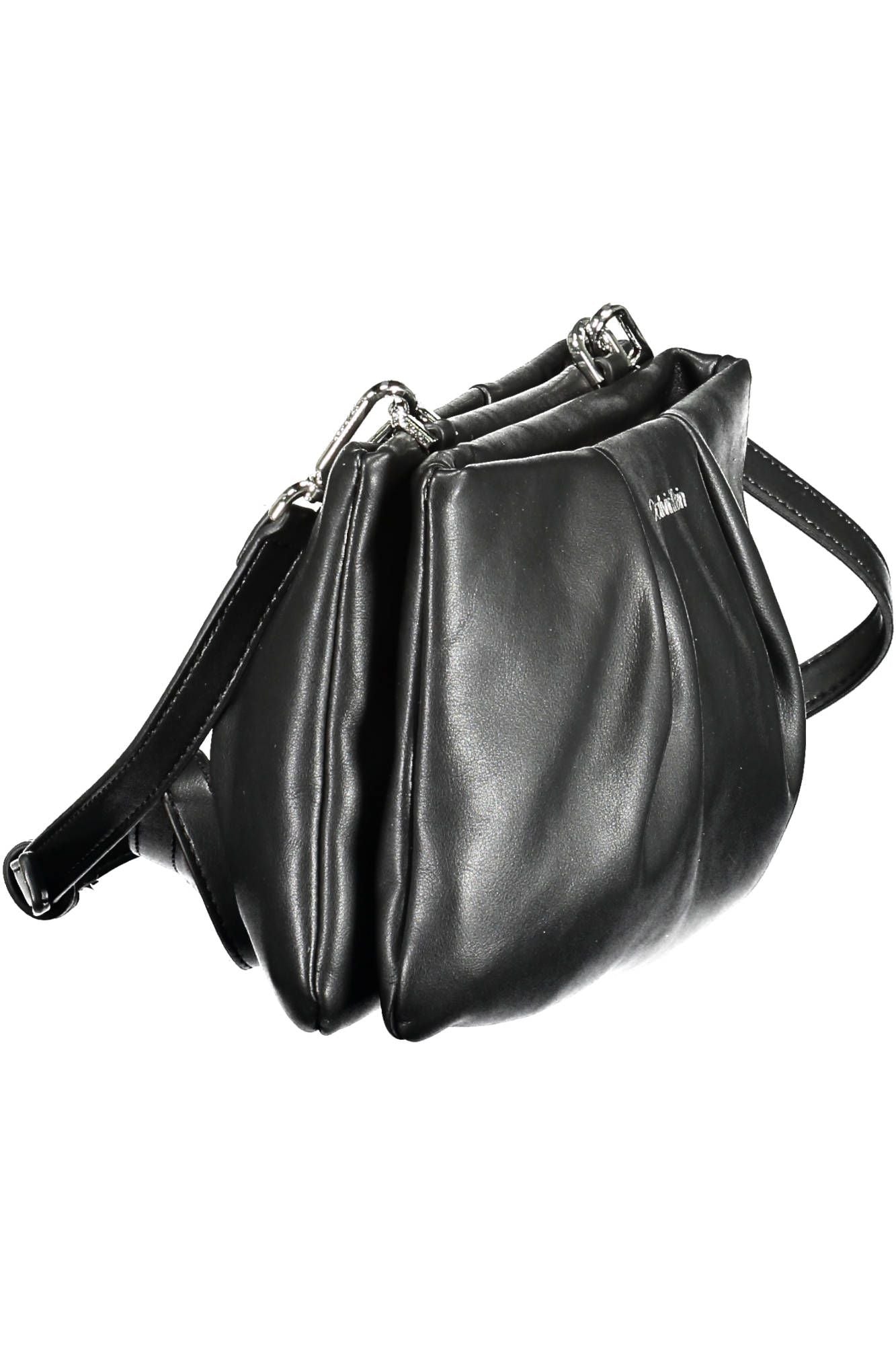 Black Polyethylene Women Handbag