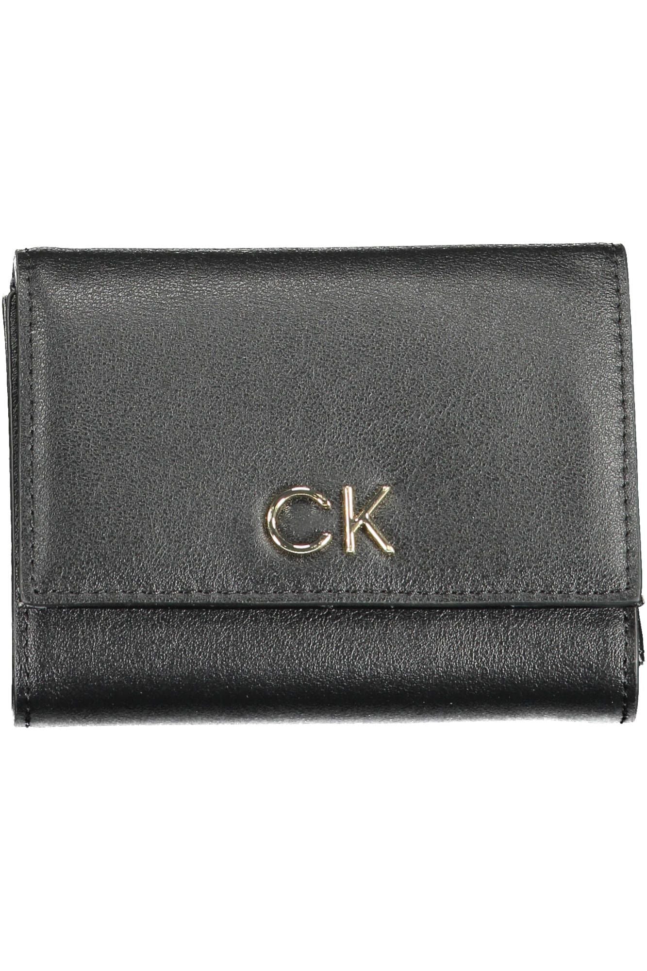 Black Polyester Women Wallet