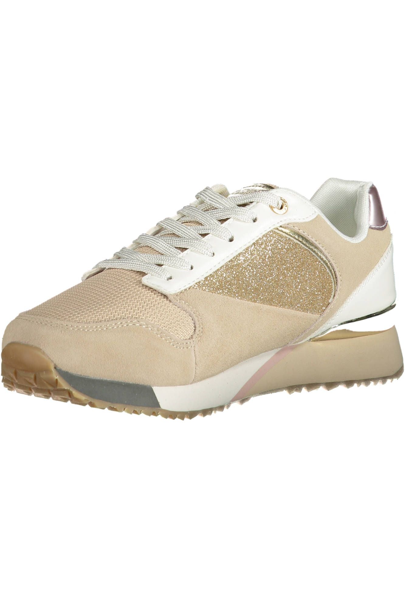 Beige Polyester Women Sneaker