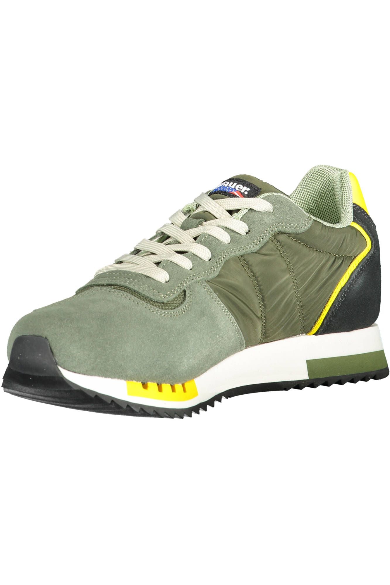 Green Polyester Men Sneaker