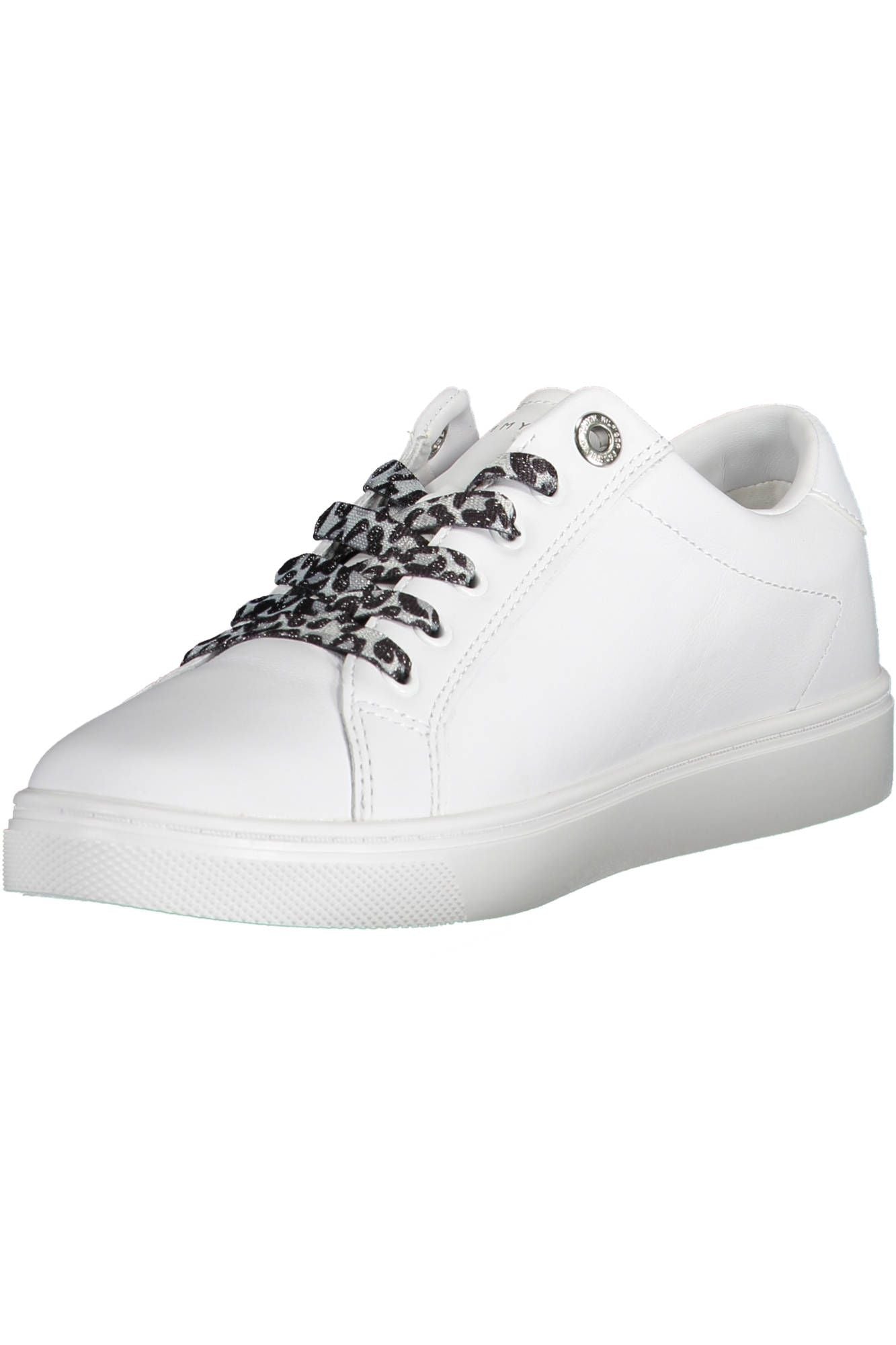 White Polyester Women Sneaker
