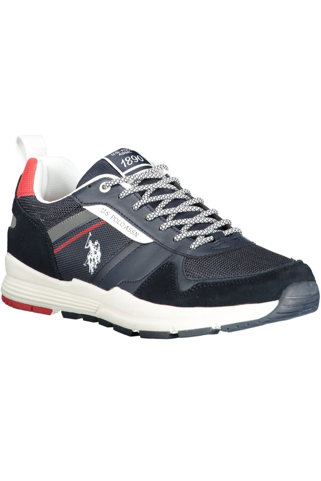 Blue Polyester Men Sneaker