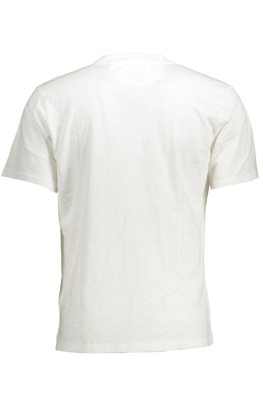 White Cotton Men T-Shirt
