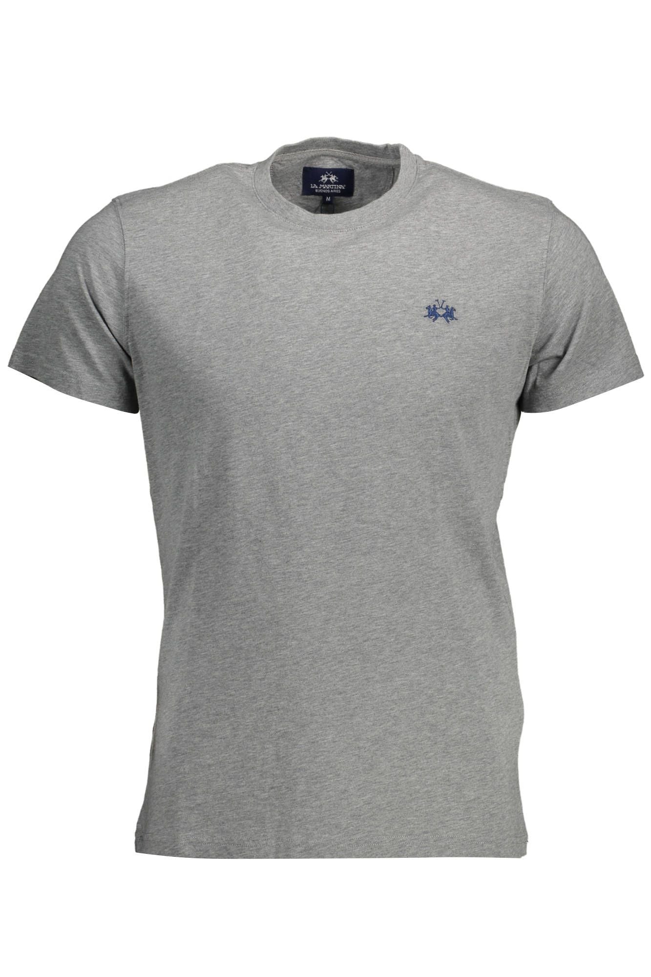 Gray Cotton Men T-Shirt