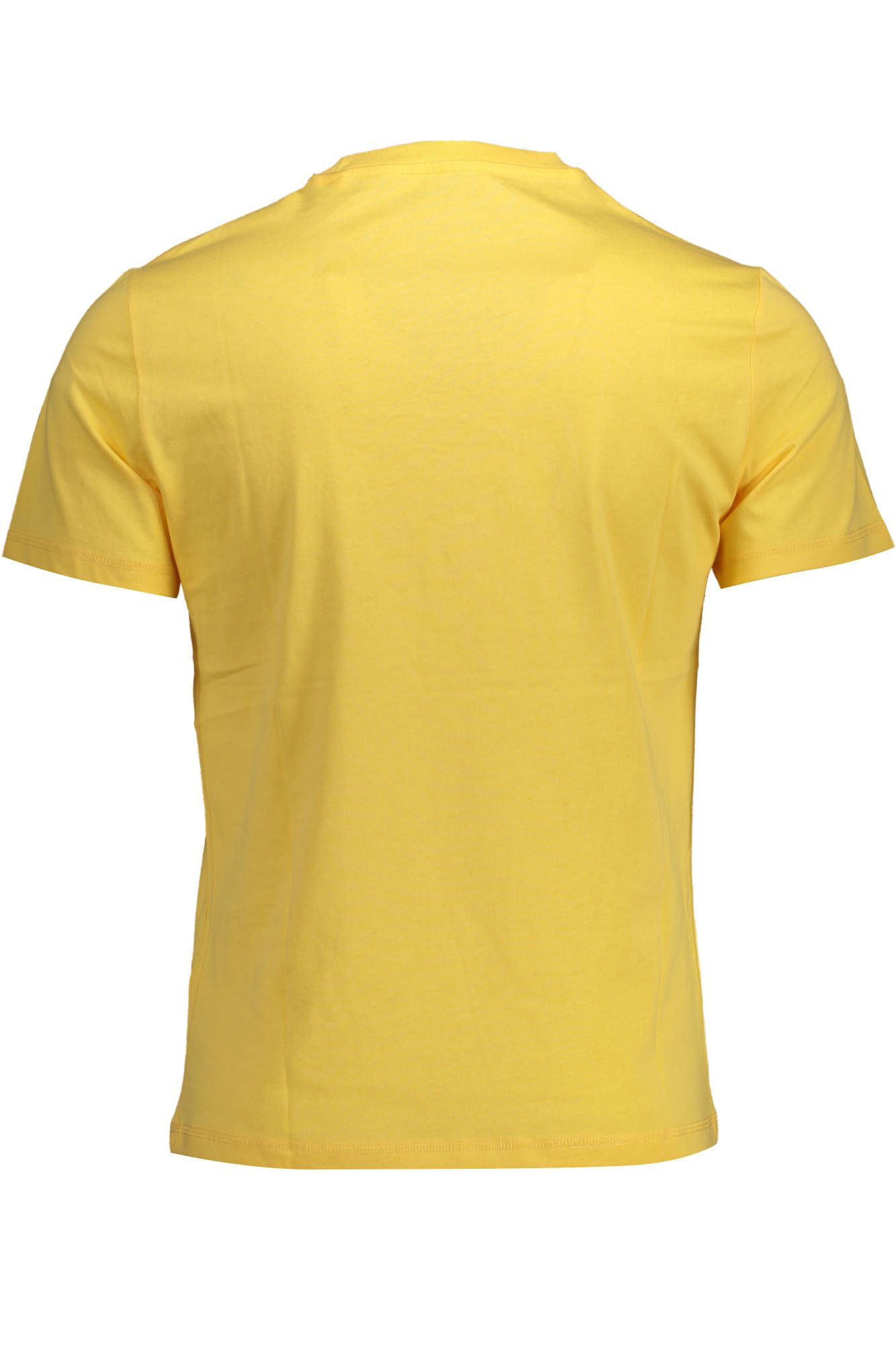 Yellow Cotton Men T-Shirt