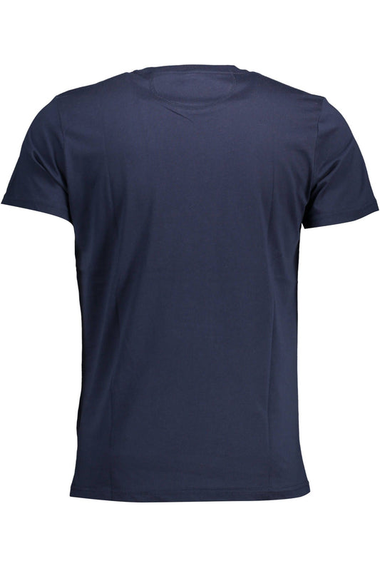 Blue Cotton Men T-Shirt