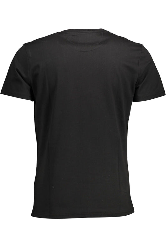 Black Cotton Men T-Shirt