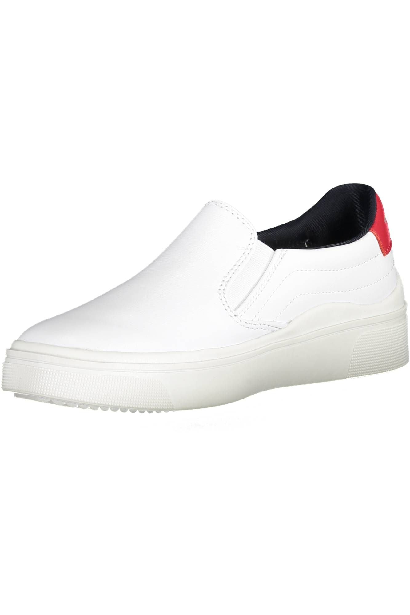 White Polyester Women Sneaker