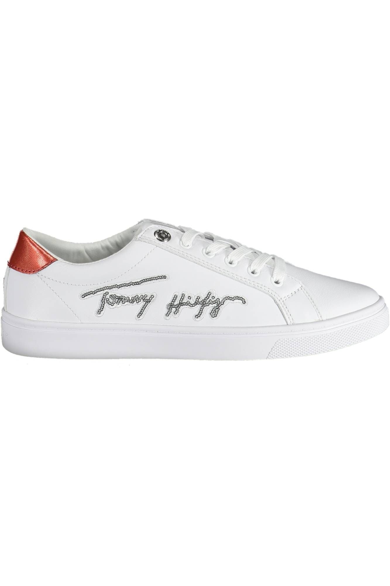 White Polyester Women Sneaker