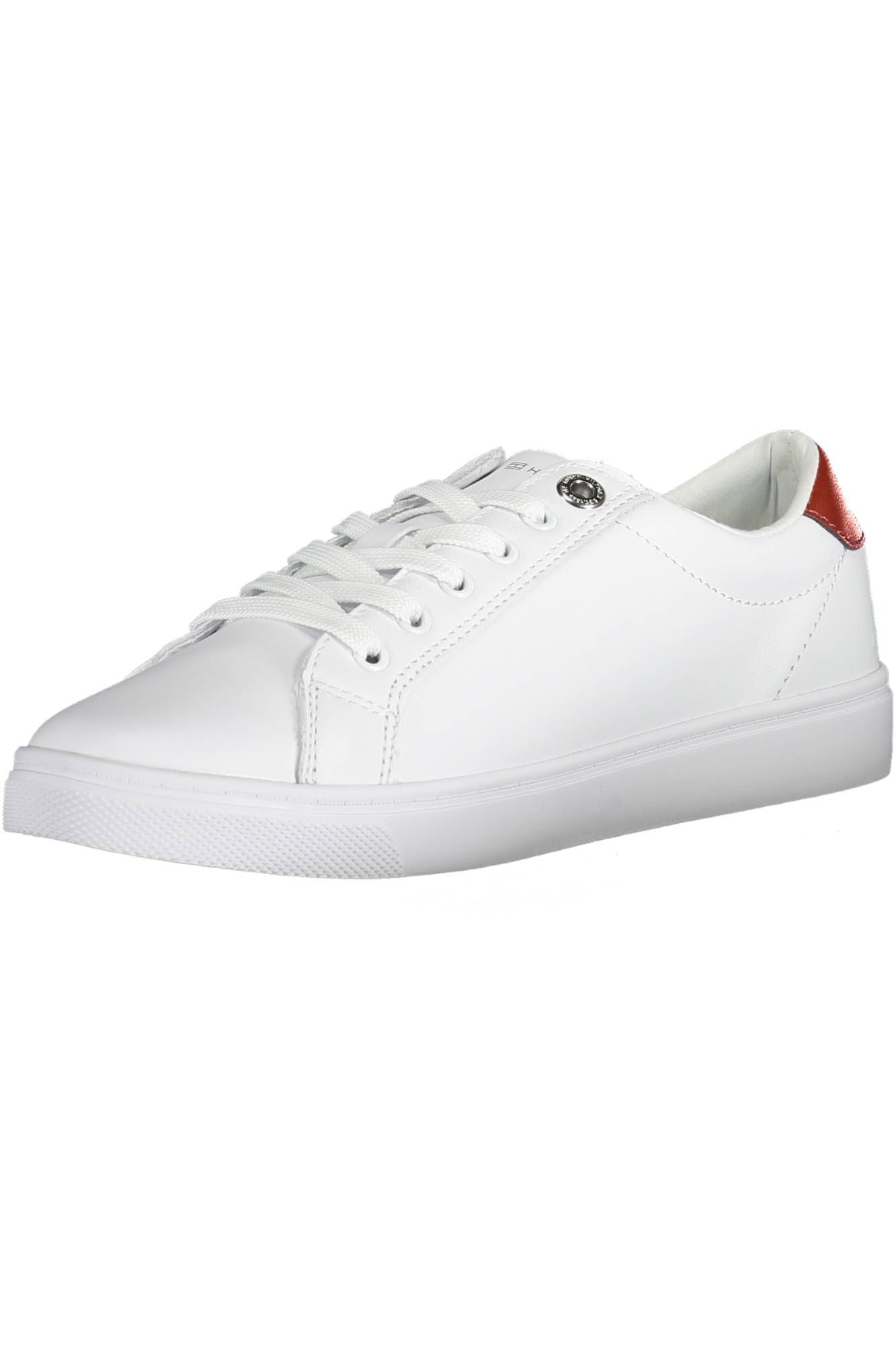 White Polyester Women Sneaker