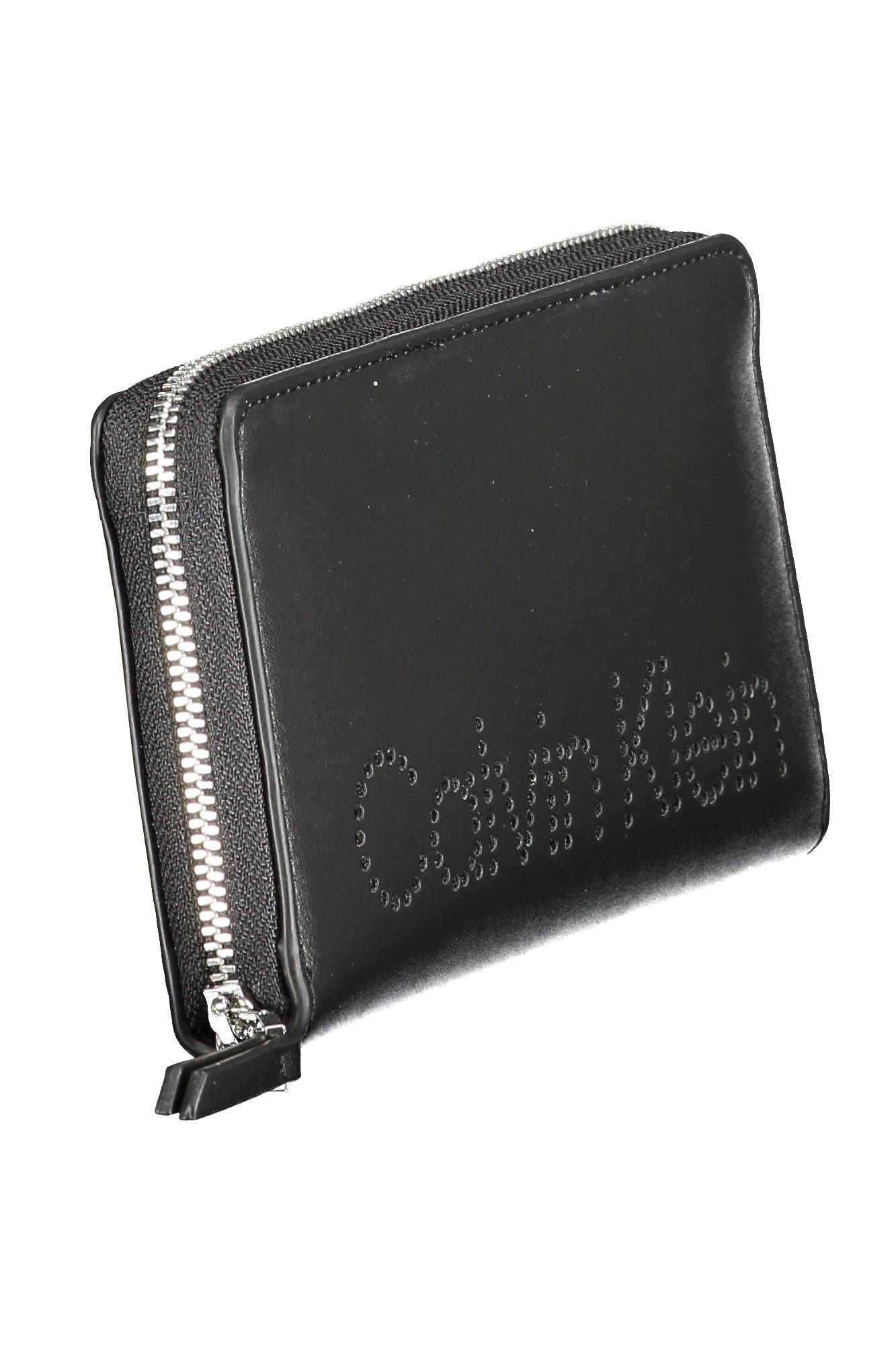Black Polyurethane Women Wallet