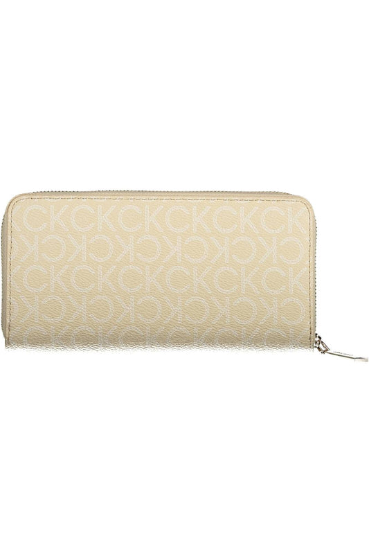 Beige Polyester Women Wallet