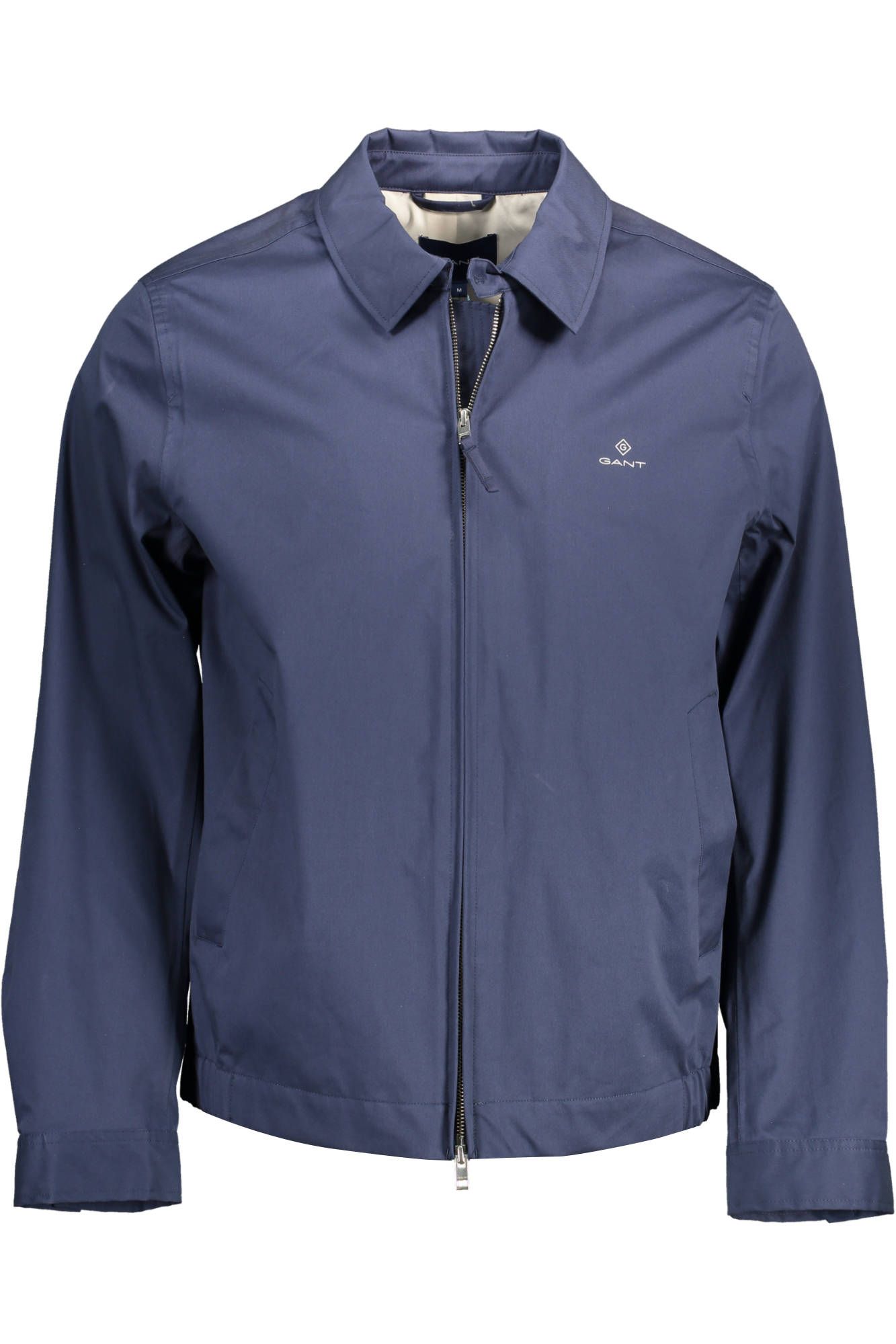 Blue Cotton Men Jacket