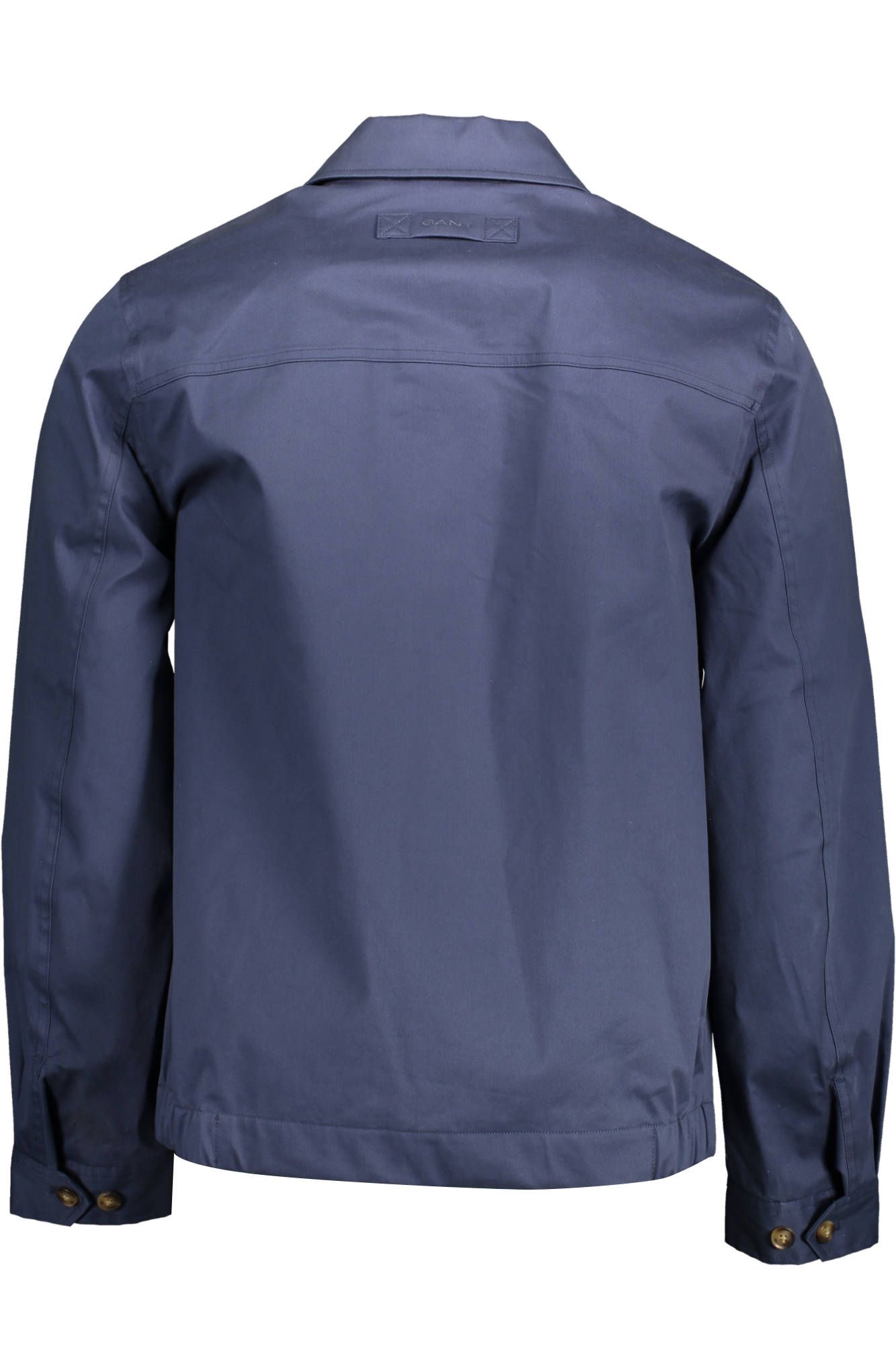 Blue Cotton Men Jacket