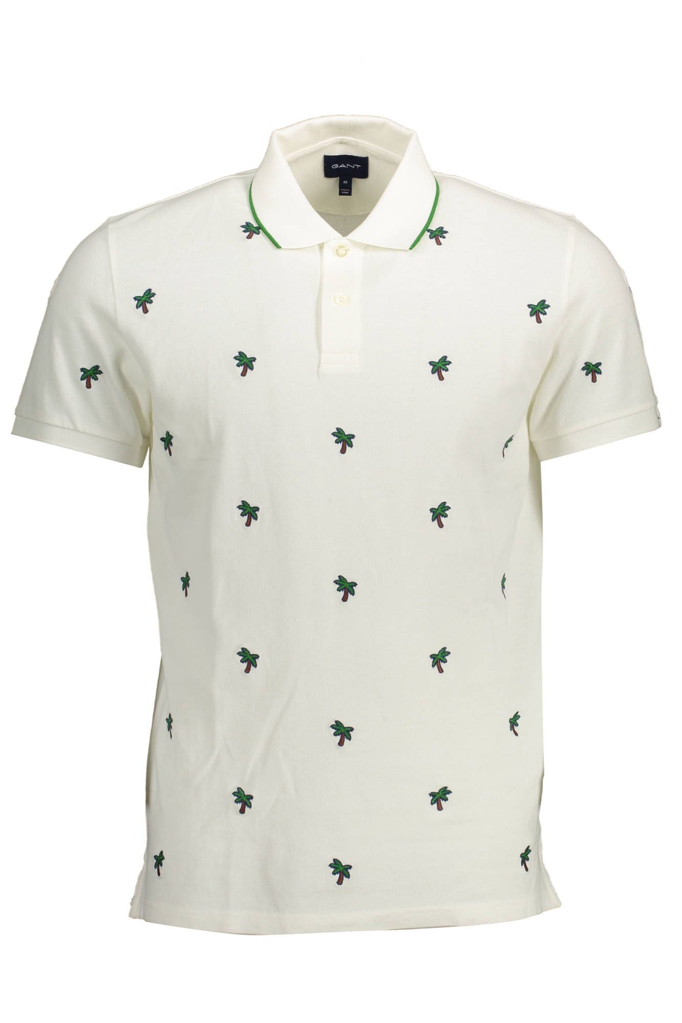 White Cotton Men Polo Shirt