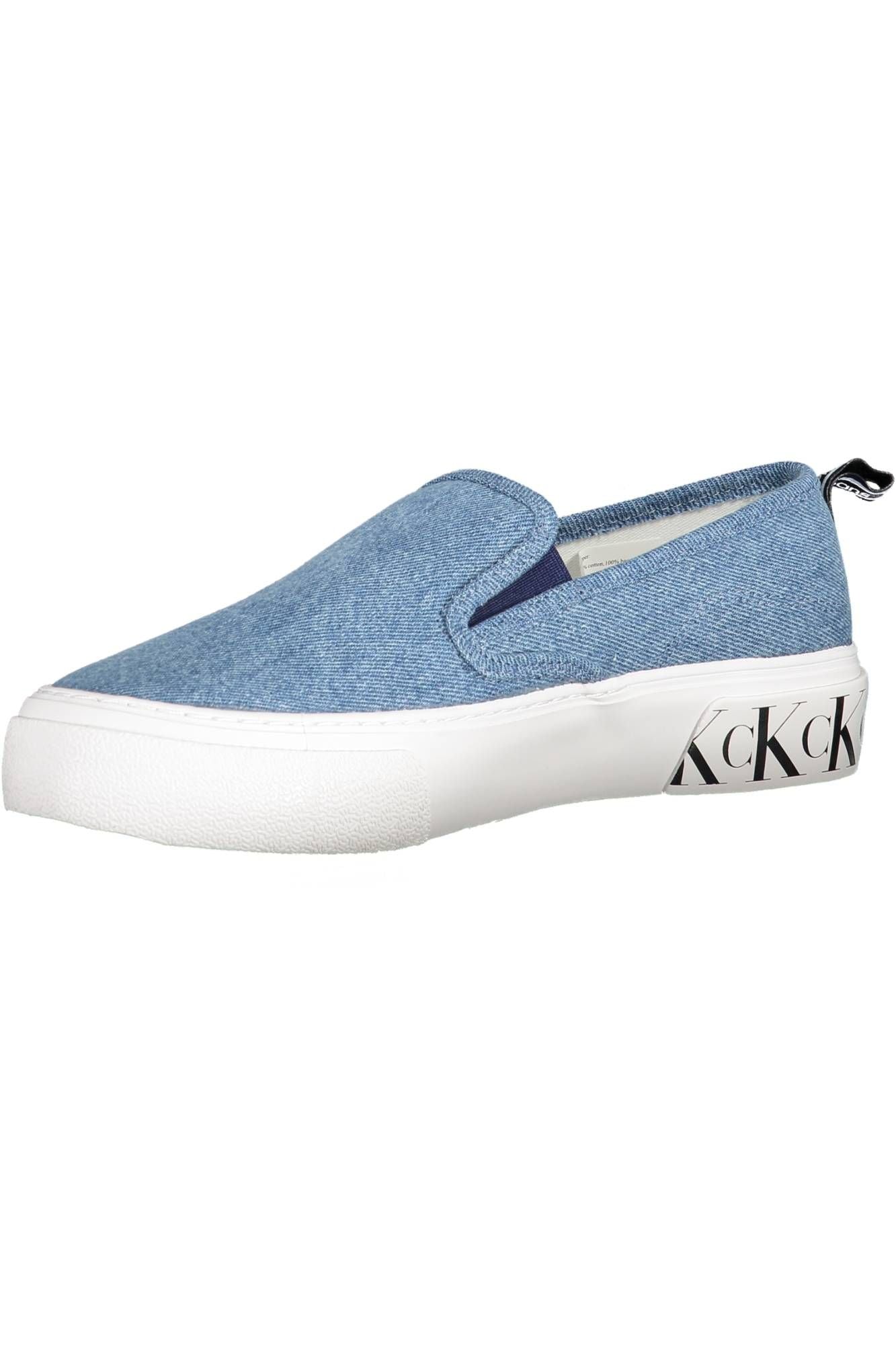 Light Blue Cotton Women Sneaker