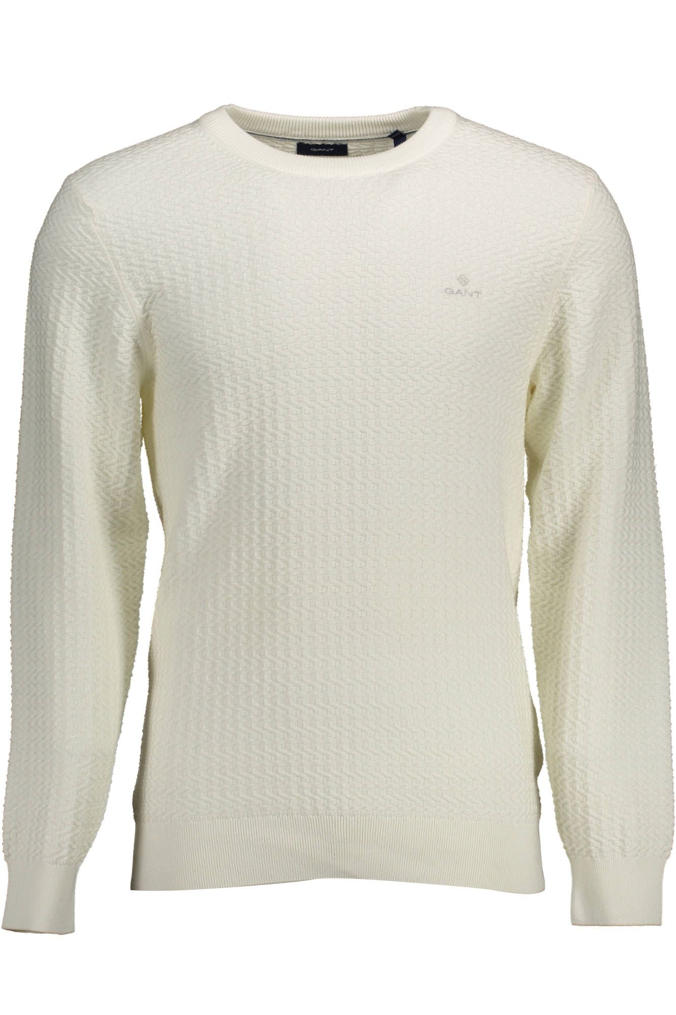 White Cotton Men Sweater