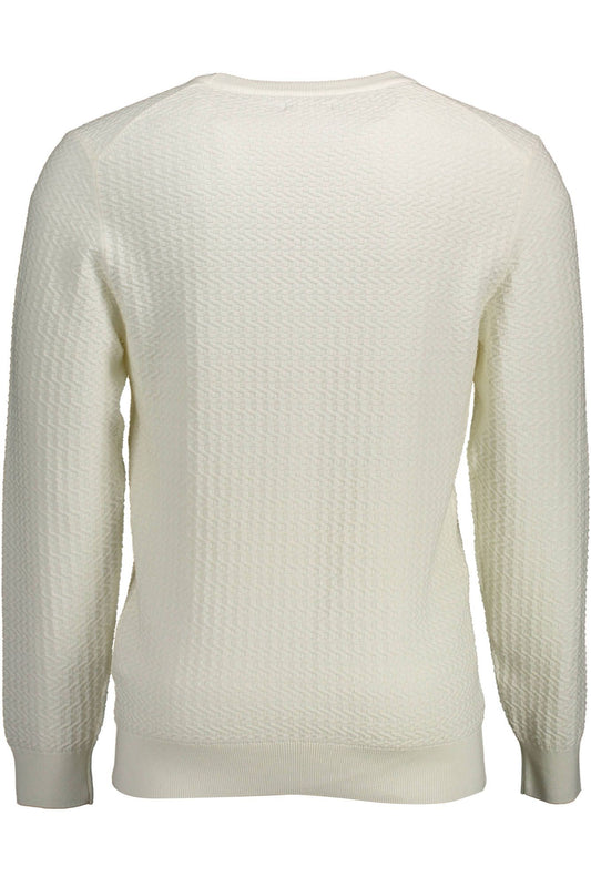 White Cotton Men Sweater