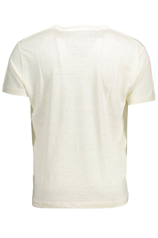 White Linen Men T-Shirt