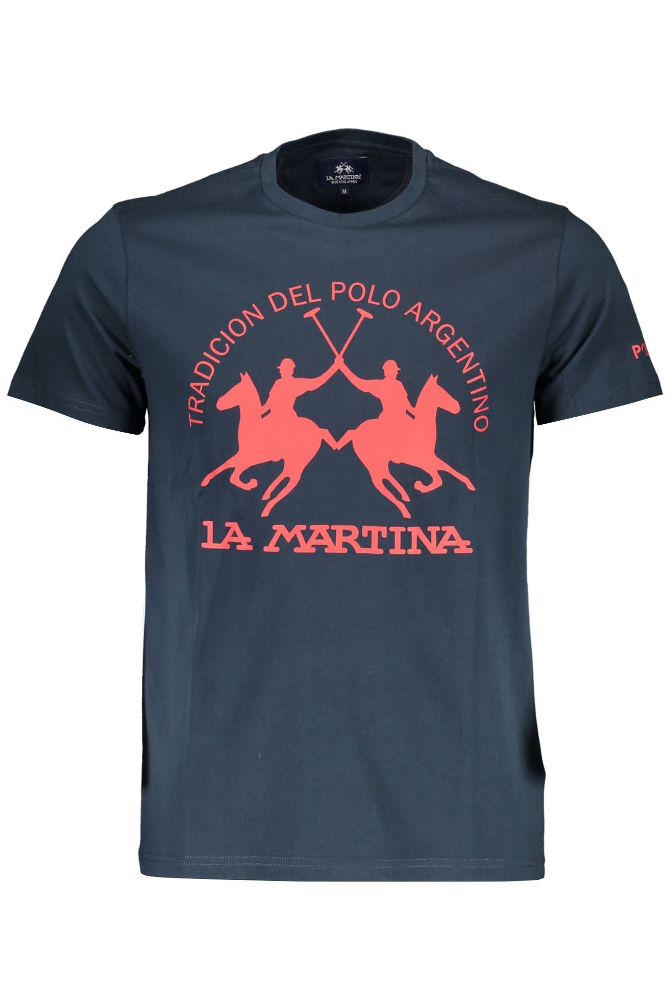 Blue Cotton Men T-Shirt