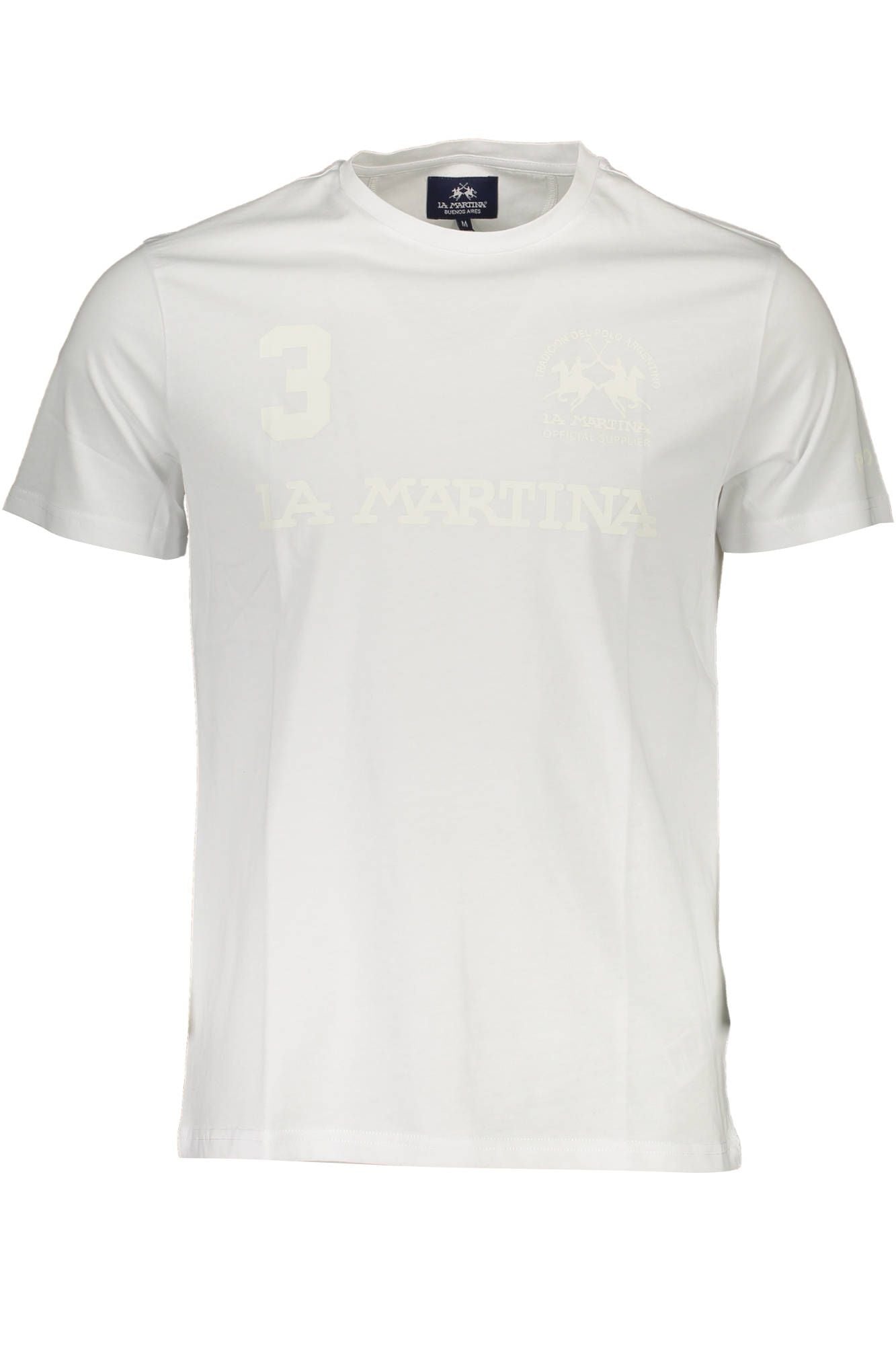 White Cotton Men T-Shirt