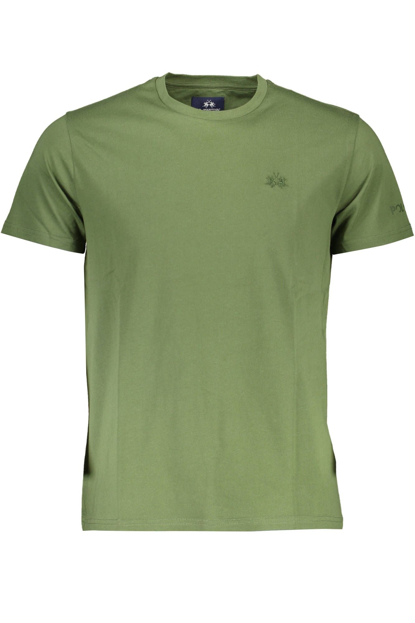 Green Cotton Men T-Shirt