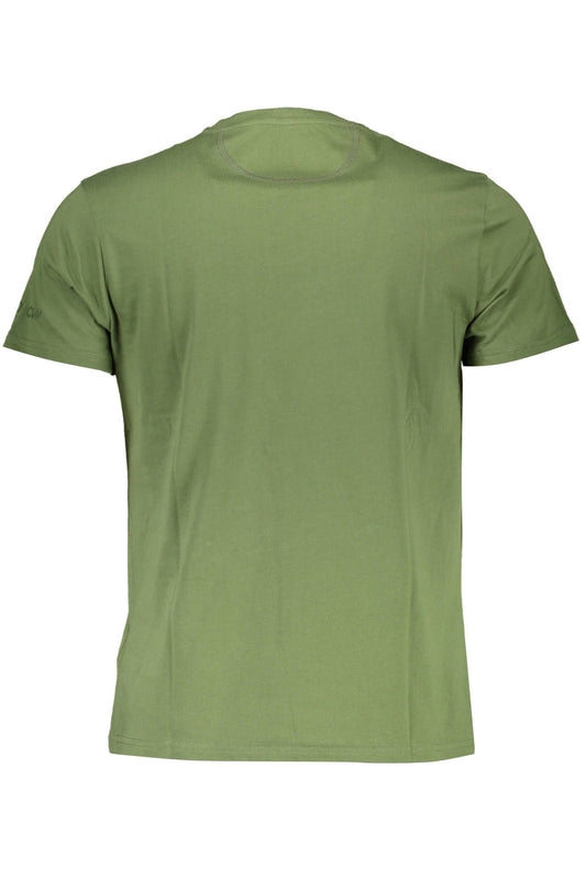 Green Cotton Men T-Shirt