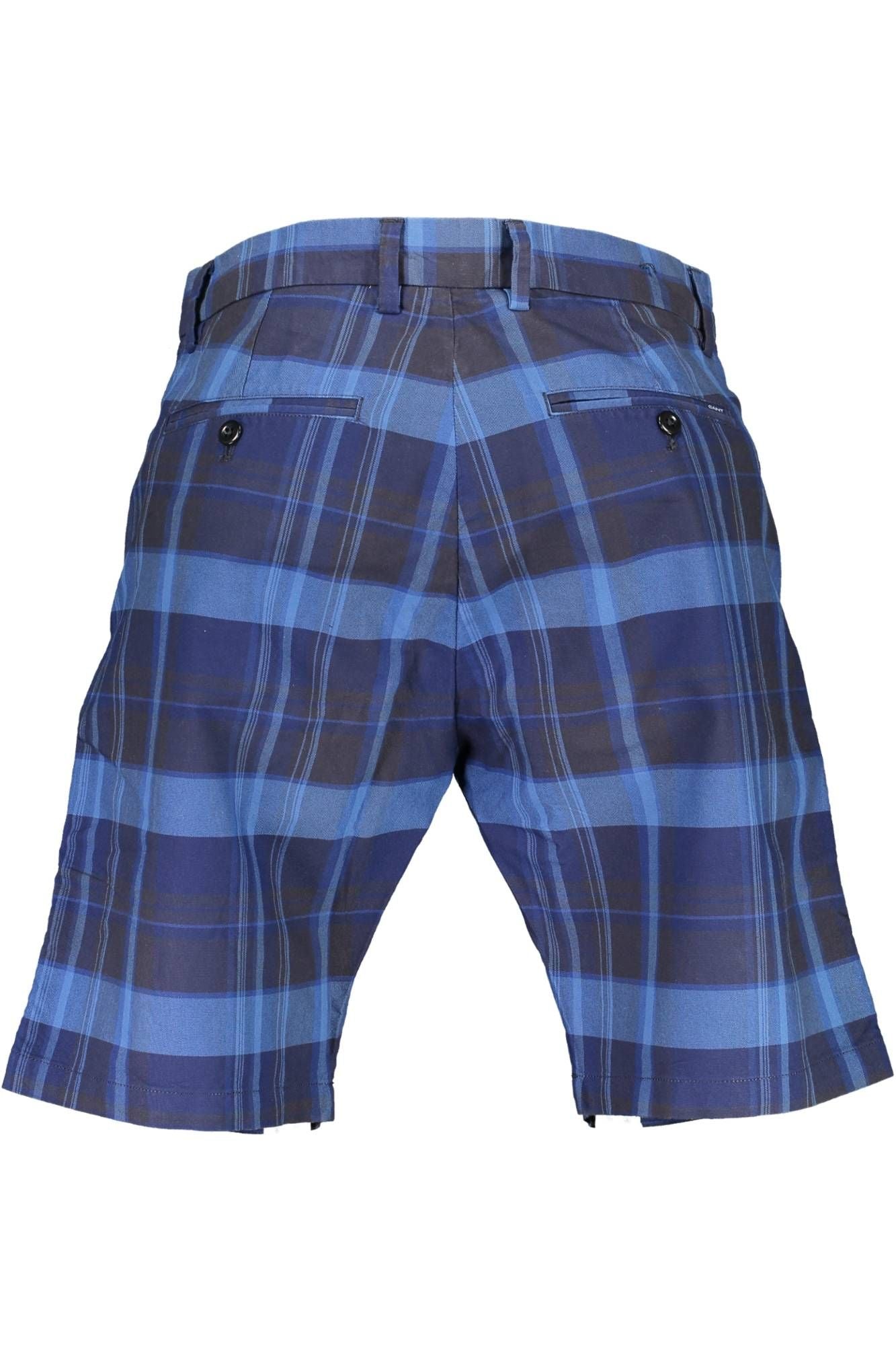 Blue Cotton Men Pant