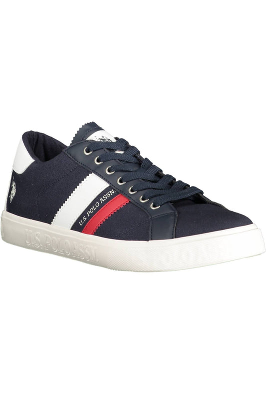Blue Cotton Men Sneaker