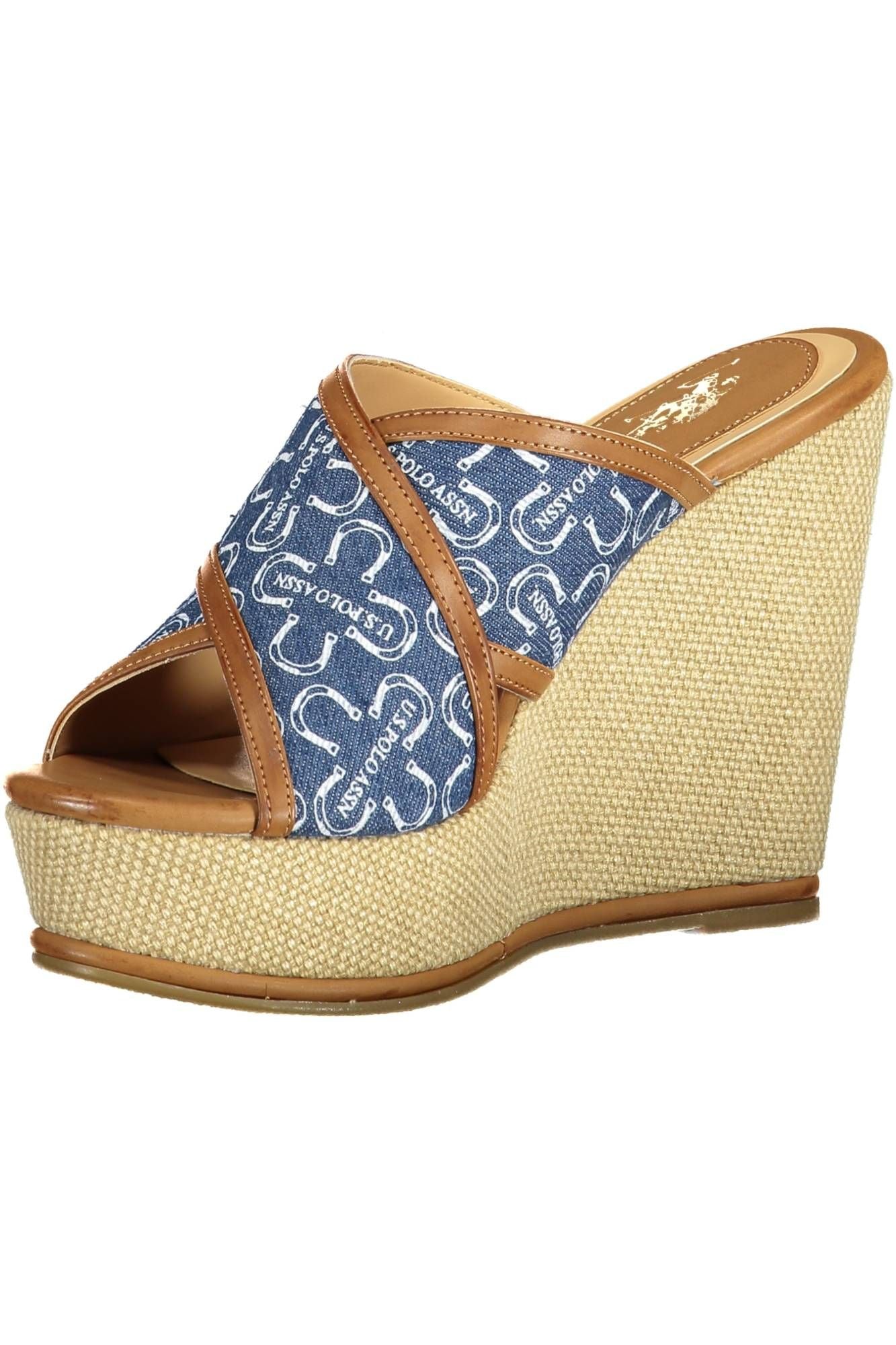 Blue Cotton Women Sandal
