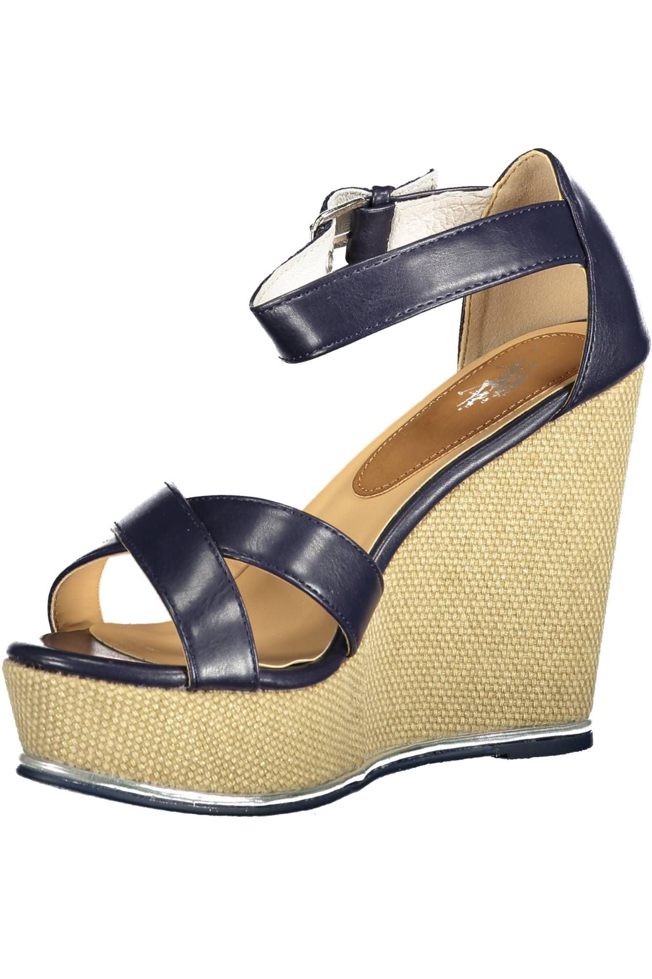 Blue Cotton Women Sandal