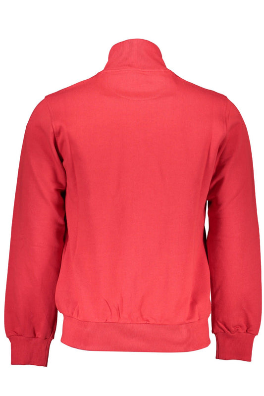 Red Cotton Men Sweater