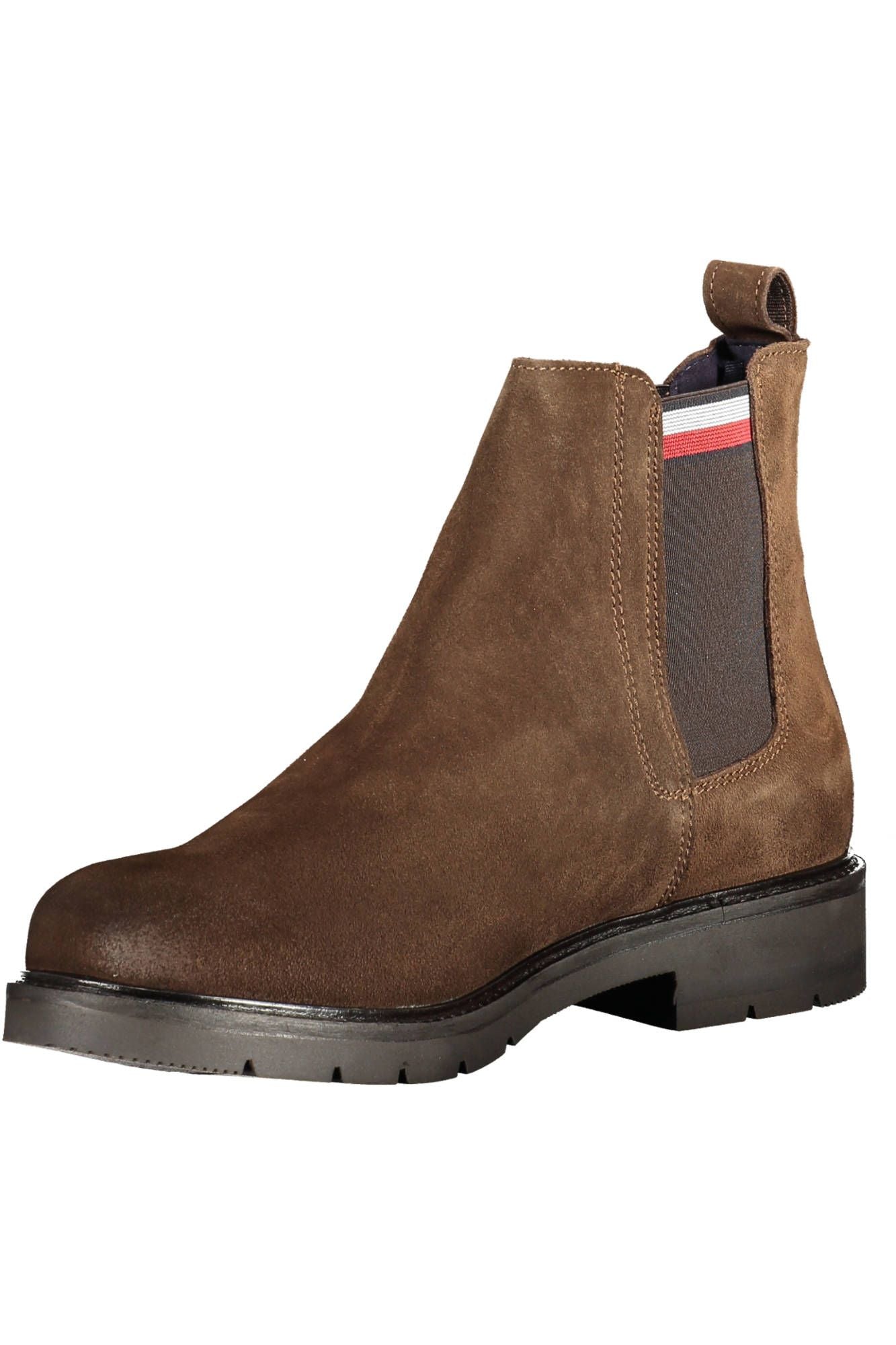 Brown Polyester Men Boot