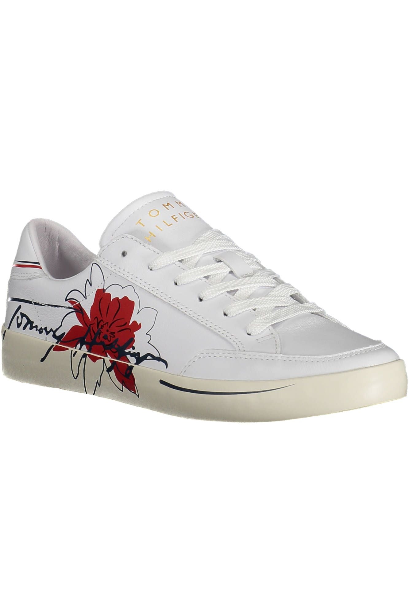 White Polyester Women Sneaker