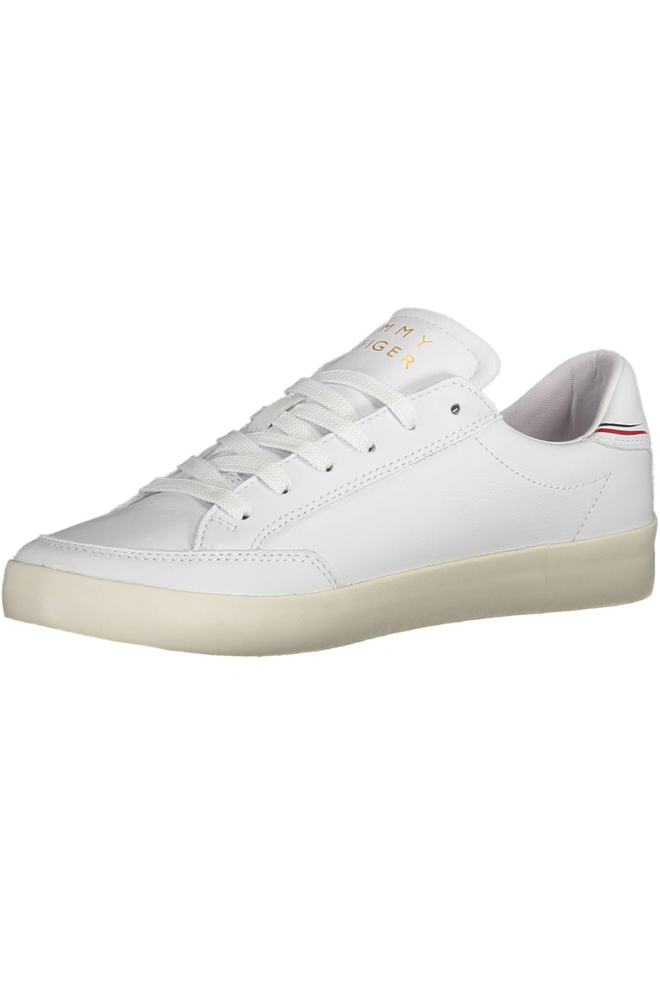 White Polyester Women Sneaker