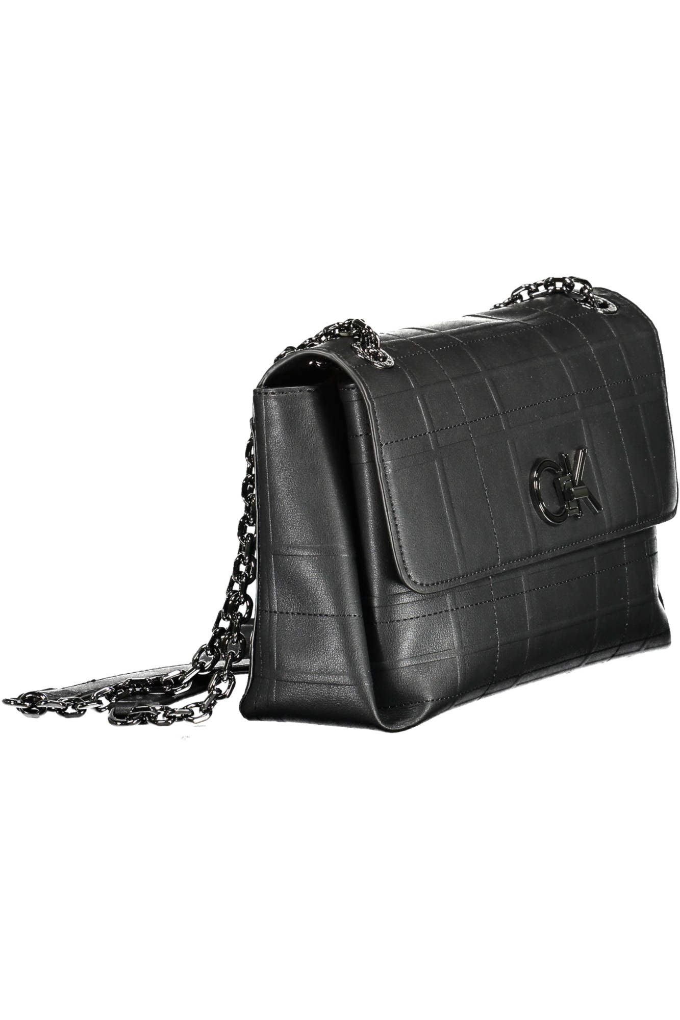 Black Polyester Women Handbag