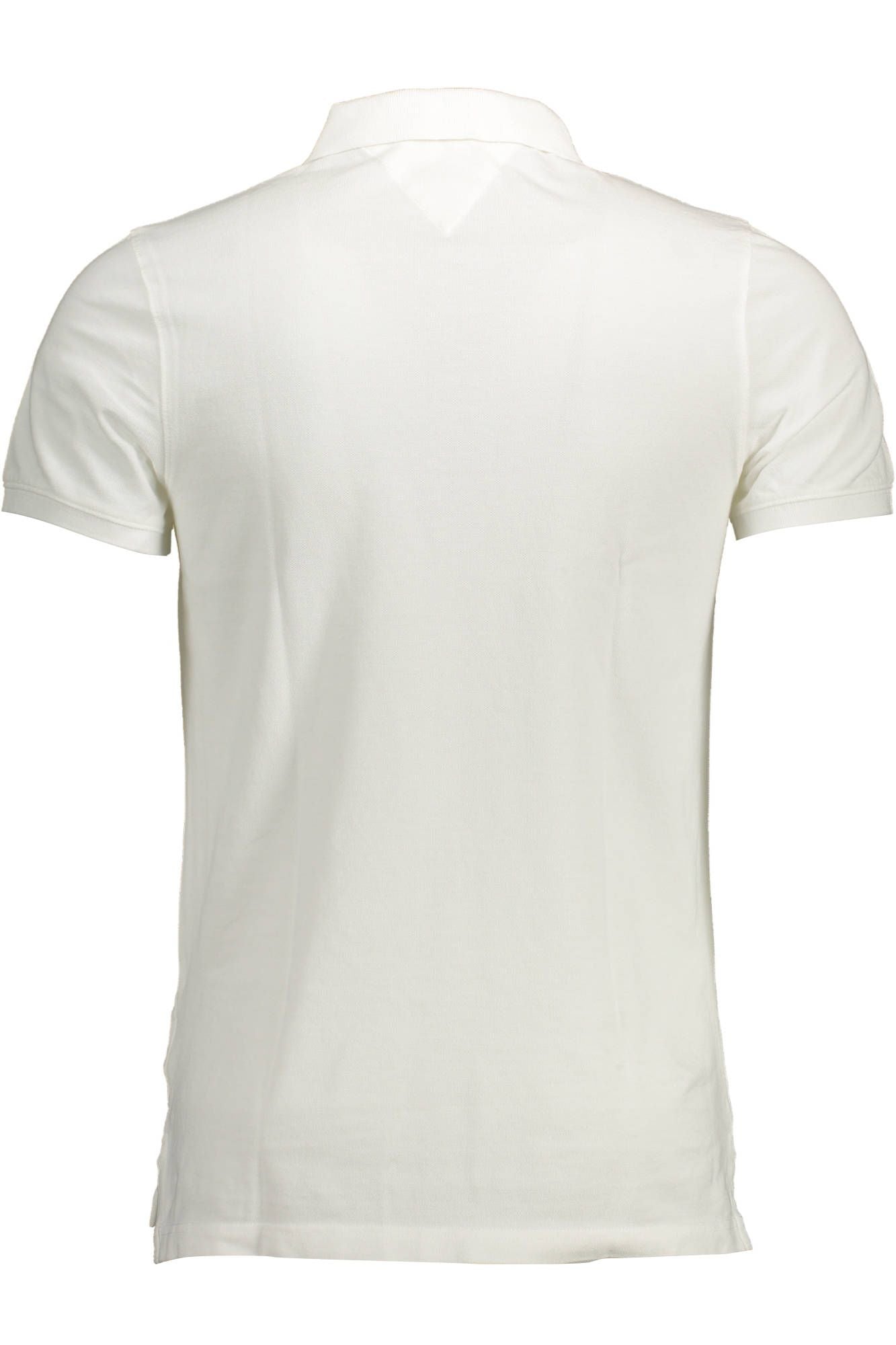 White Cotton Men Polo Shirt
