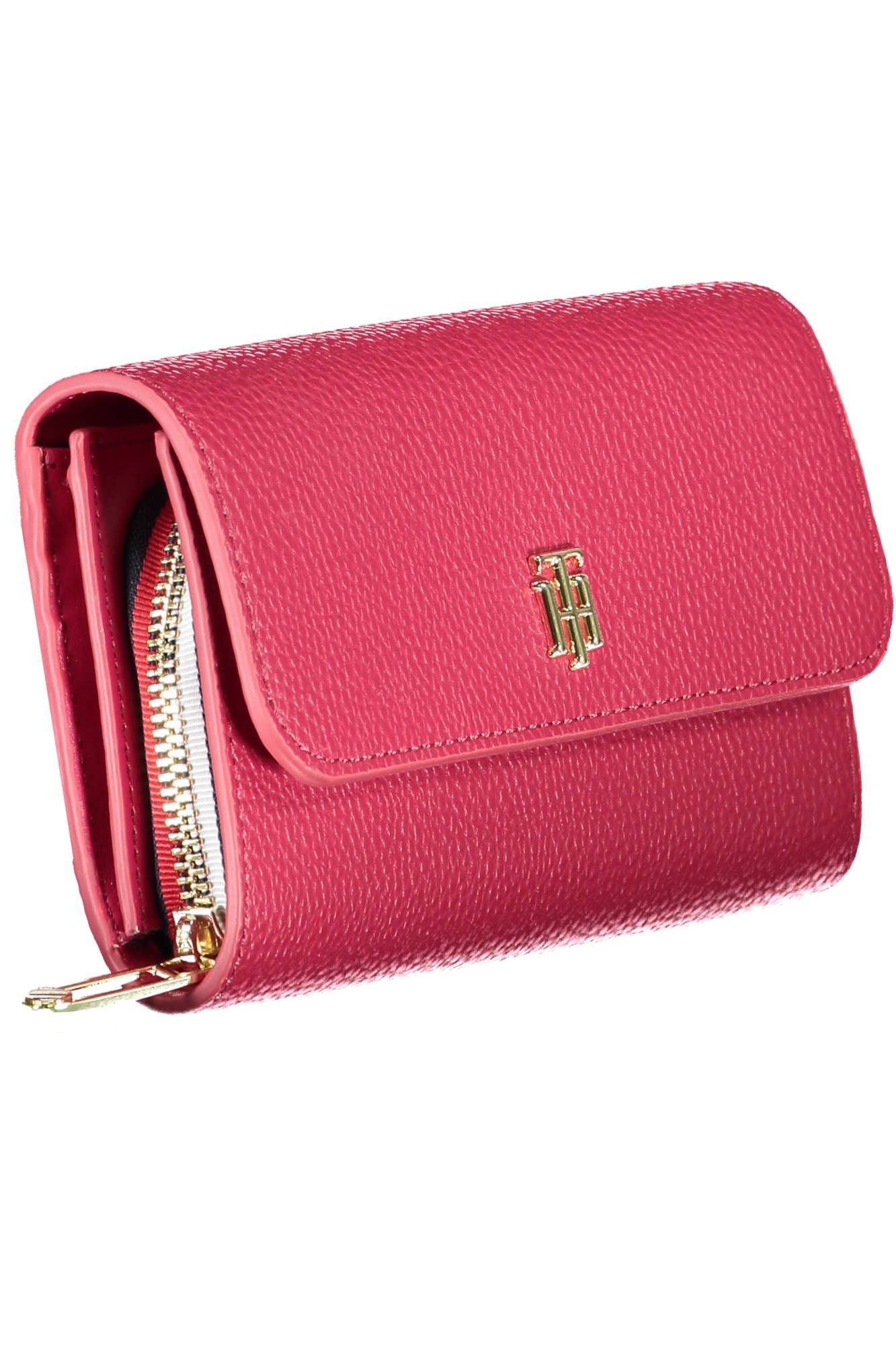 Red Polyurethane Women Wallet