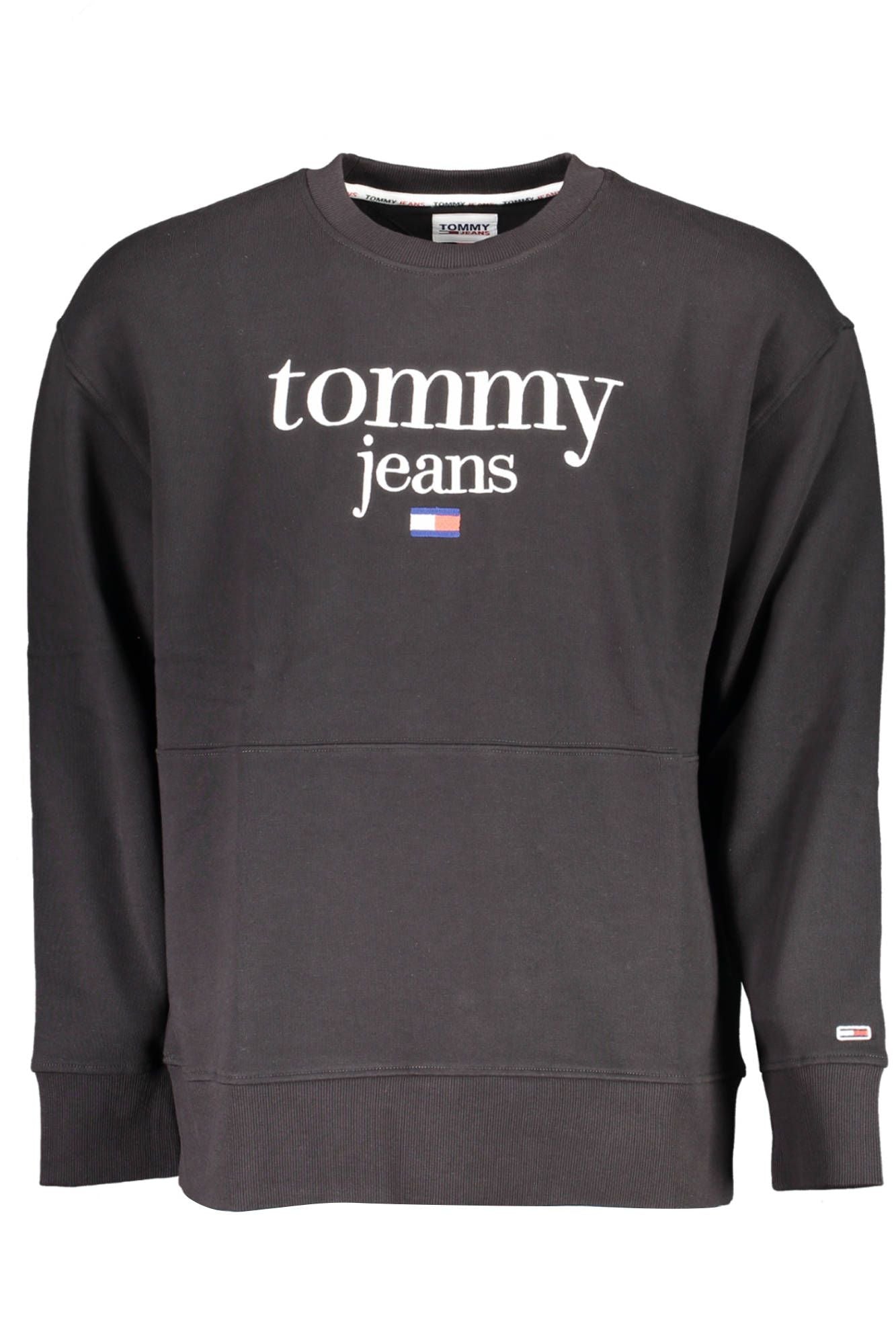 Black Cotton Men Sweater