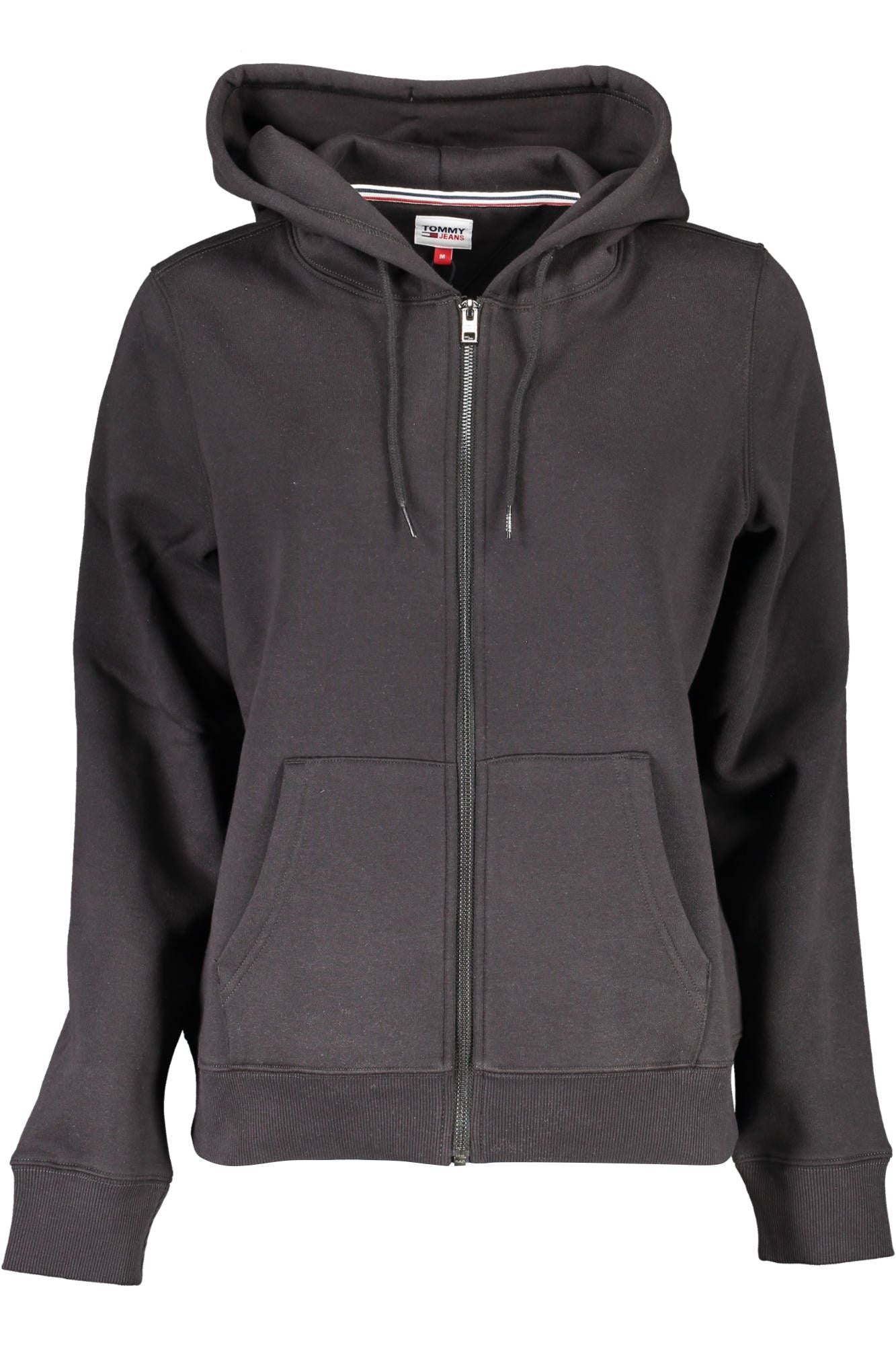 Black Cotton Women Sweater Hoodie
