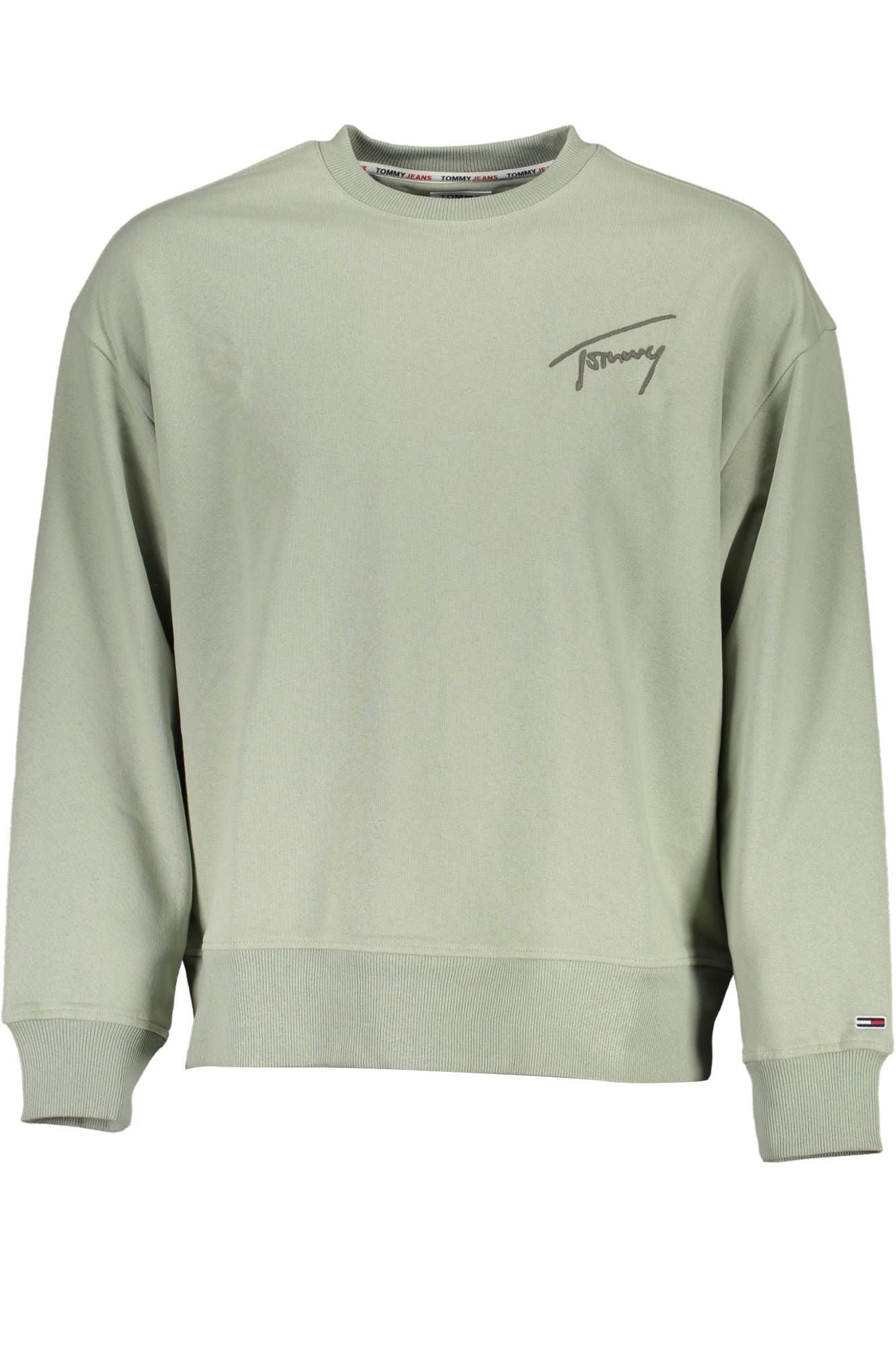 Green Cotton Men Sweater