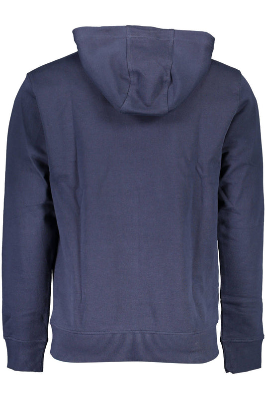 Blue Cotton Men Sweater