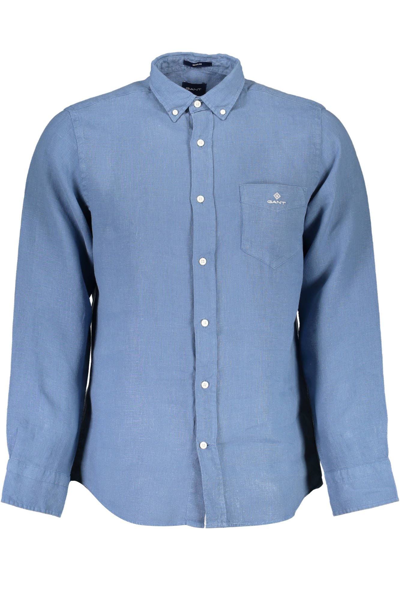 Blue Linen Men Shirt