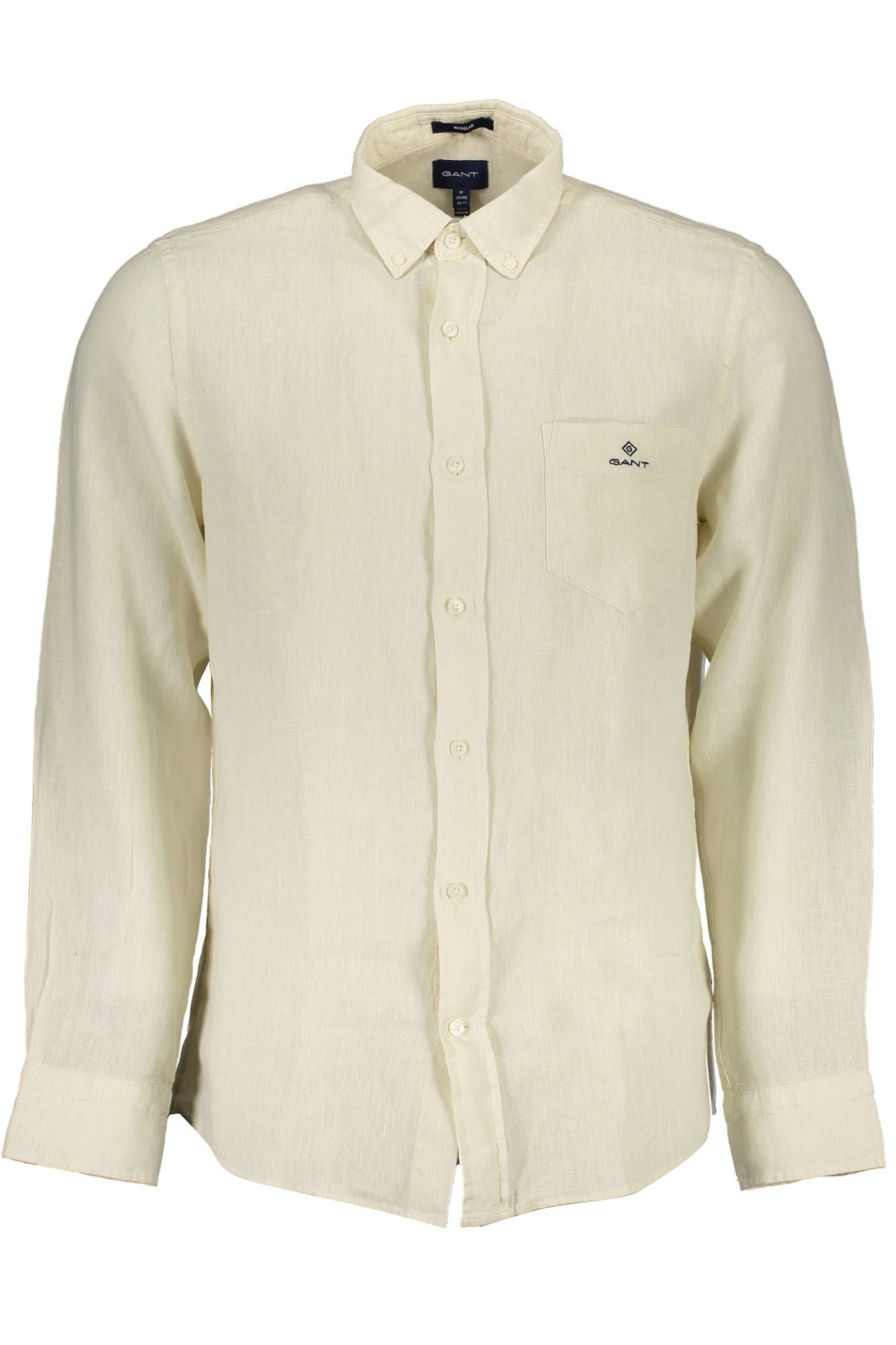 Beige Linen Men Shirt