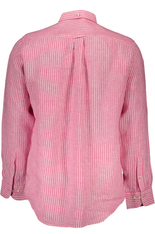 Pink Linen Men Shirt