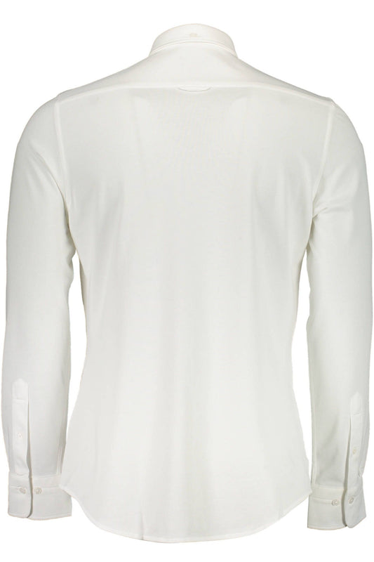 White Cotton Men Shirt