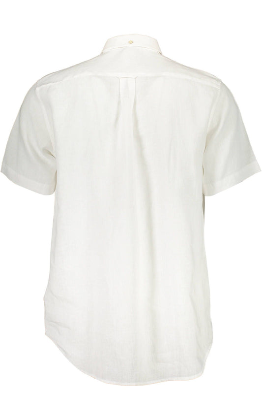 White Linen Men Shirt