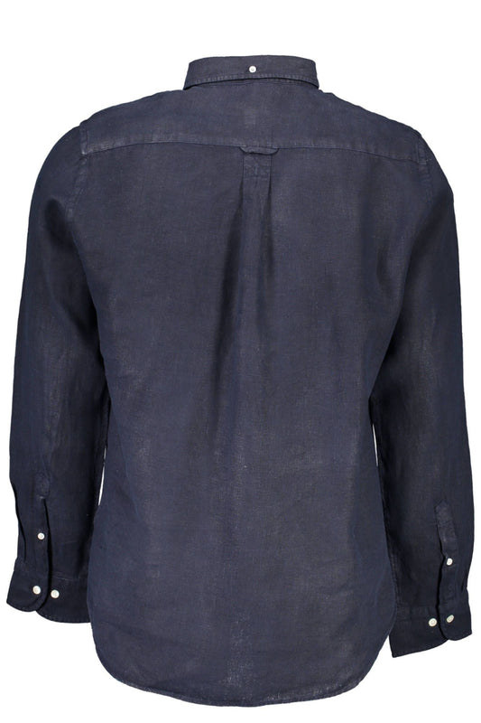 Blue Linen Men Shirt