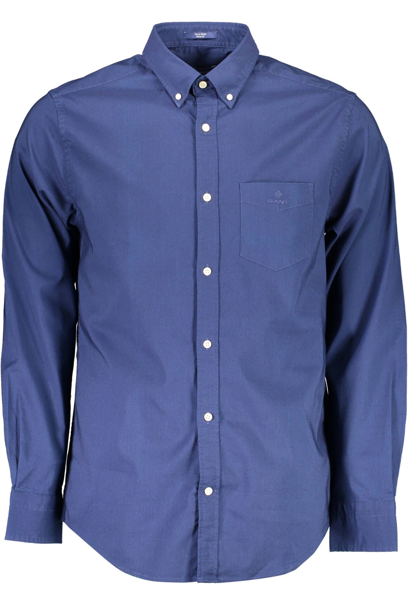 Blue Cotton Men Shirt